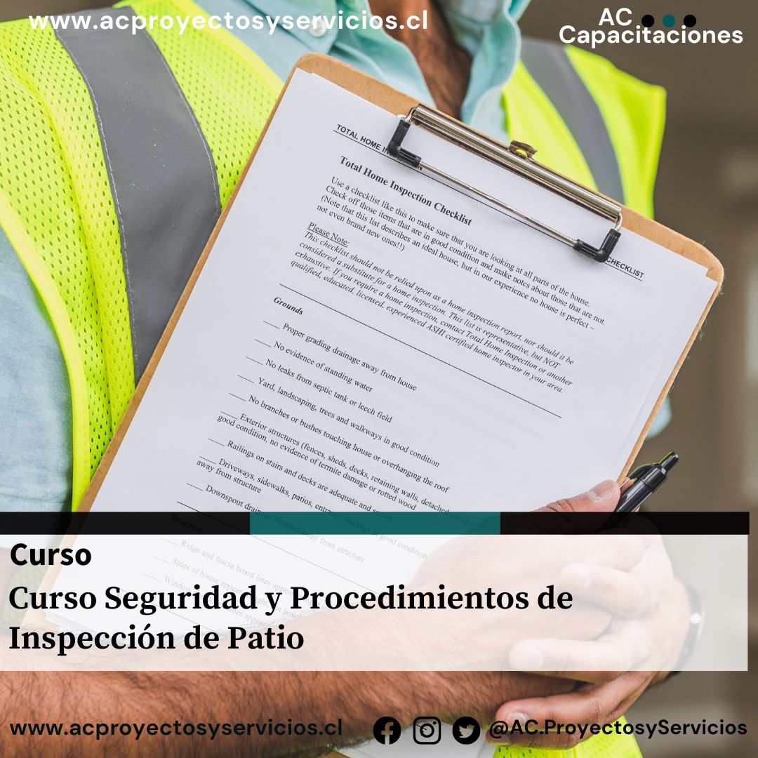 Curso Seguridad y Procedimientos de Inspección de Patio y Contención Emocional