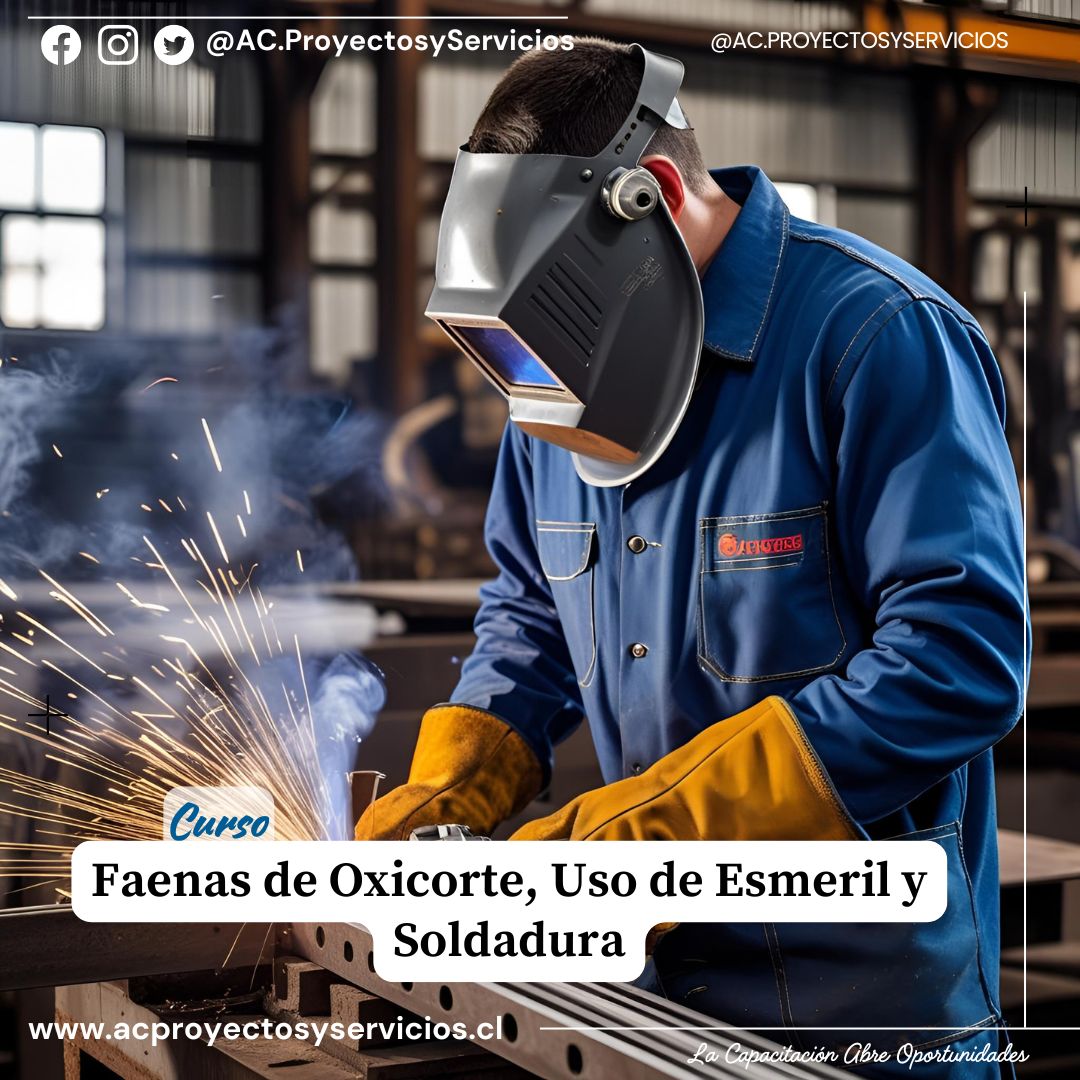 1. Faenas de Oxicorte, Uso de Esmeril y Soldadura