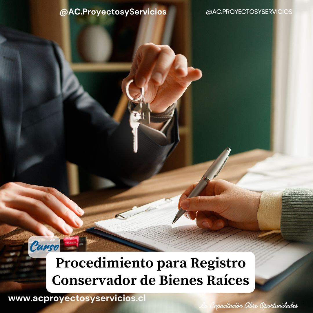 Procedimiento para Registro Conservador de Bienes Raíces