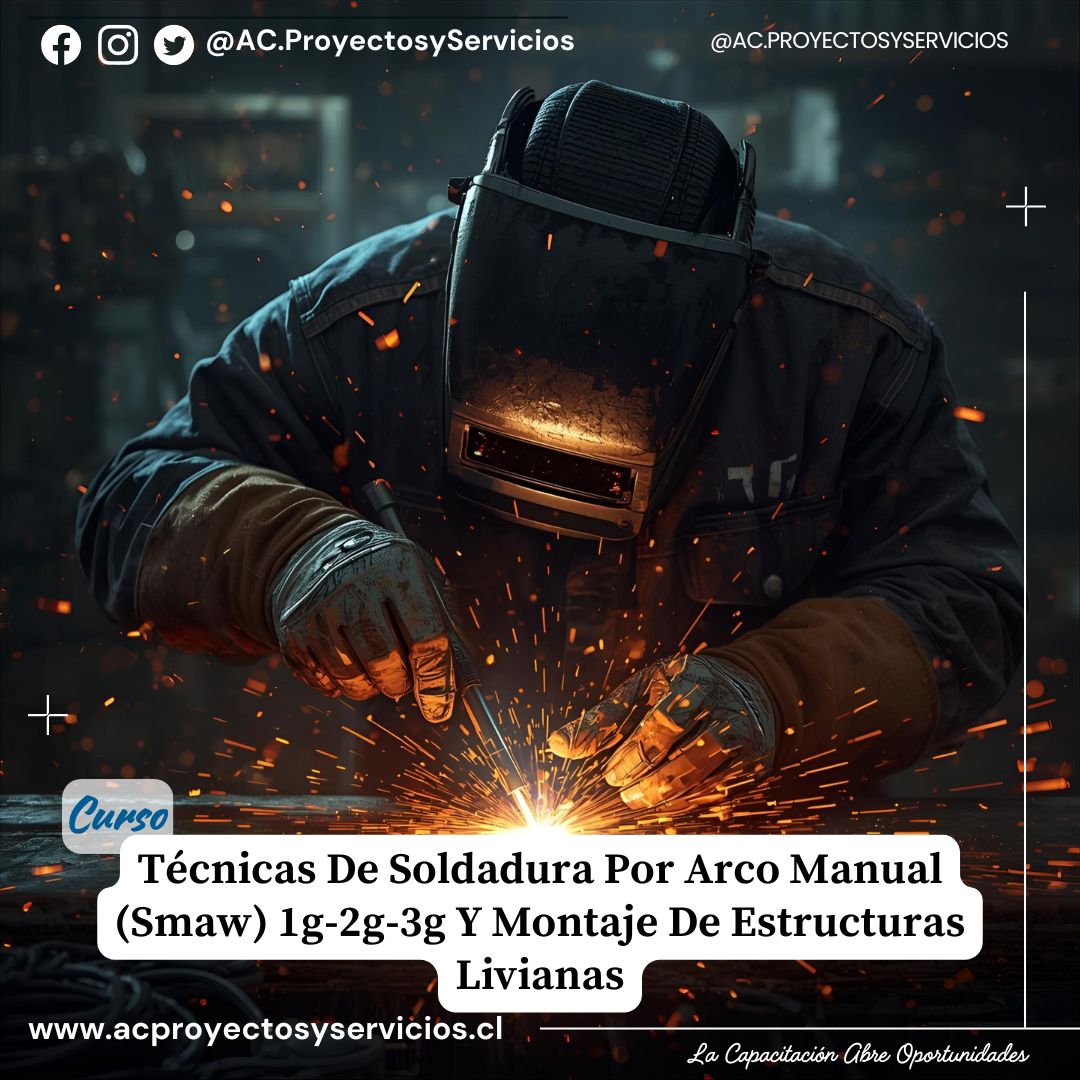 Técnicas De Soldadura Por Arco Manual (Smaw) 1g-2g-3g Y Montaje De Estructuras Livianas